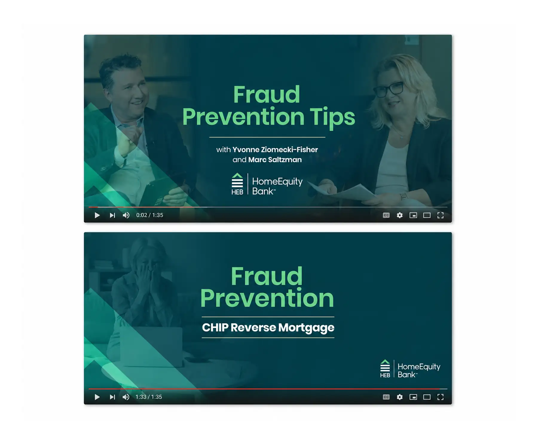 HomeEquity Bank video thumbnail and digital campaign design